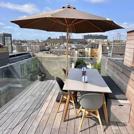 Penthouse W Rooftop Terrace And Elevator * København